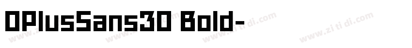 OPlusSans30 Bold字体转换